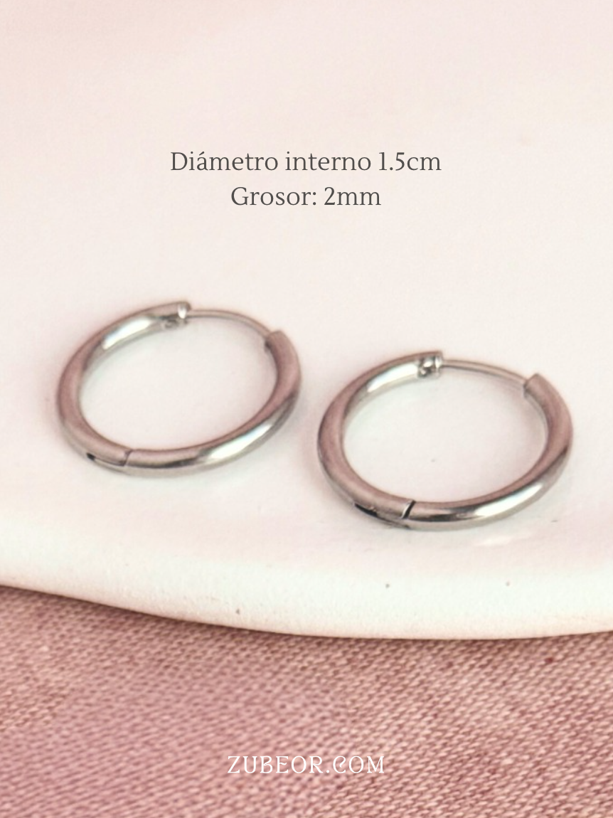 Aretes argollas simples 11
